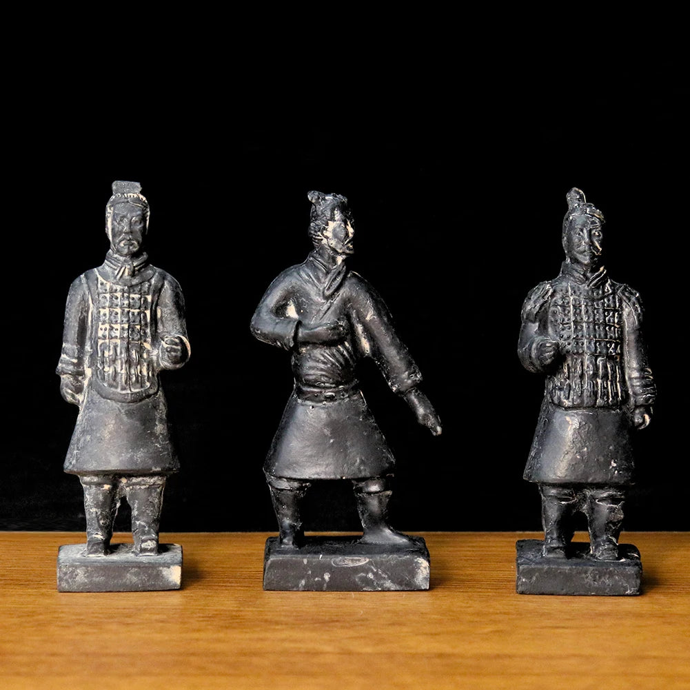 Chinese Antique Terracotta Army Soldier Sculpture Sand Table Archaeological Qin Dynasty Warriors Model Handicraft Gift Souvenir