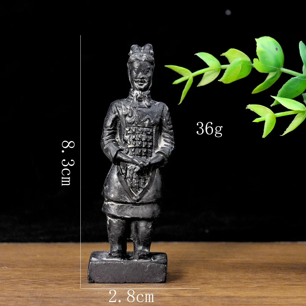 Chinese Antique Terracotta Army Soldier Sculpture Sand Table Archaeological Qin Dynasty Warriors Model Handicraft Gift Souvenir