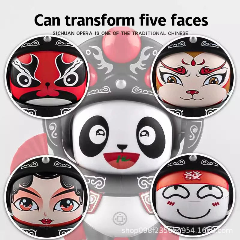 Sichuan Face Changing Dolls China Chinese Style Fortune Faces Change Makeup Crafts Ornament Children's Toy Gifts New Year