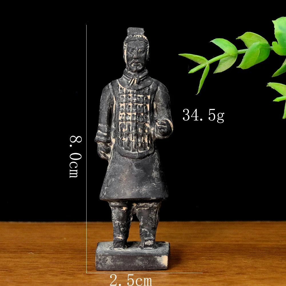 Chinese Antique Terracotta Army Soldier Sculpture Sand Table Archaeological Qin Dynasty Warriors Model Handicraft Gift Souvenir