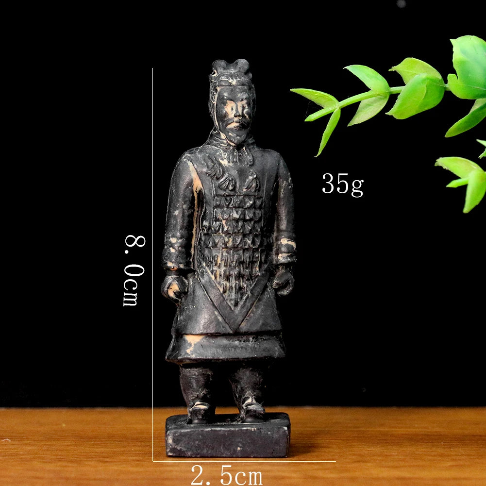 Chinese Antique Terracotta Army Soldier Sculpture Sand Table Archaeological Qin Dynasty Warriors Model Handicraft Gift Souvenir