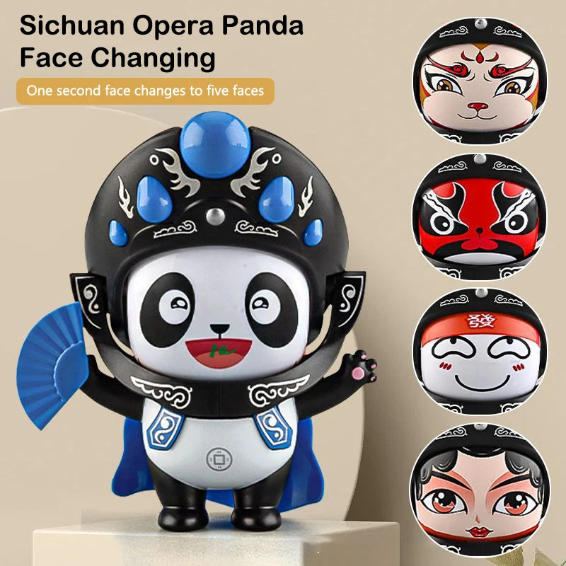 Sichuan Face Changing Dolls China Chinese Style Fortune Faces Change Makeup Crafts Ornament Children's Toy Gifts New Year