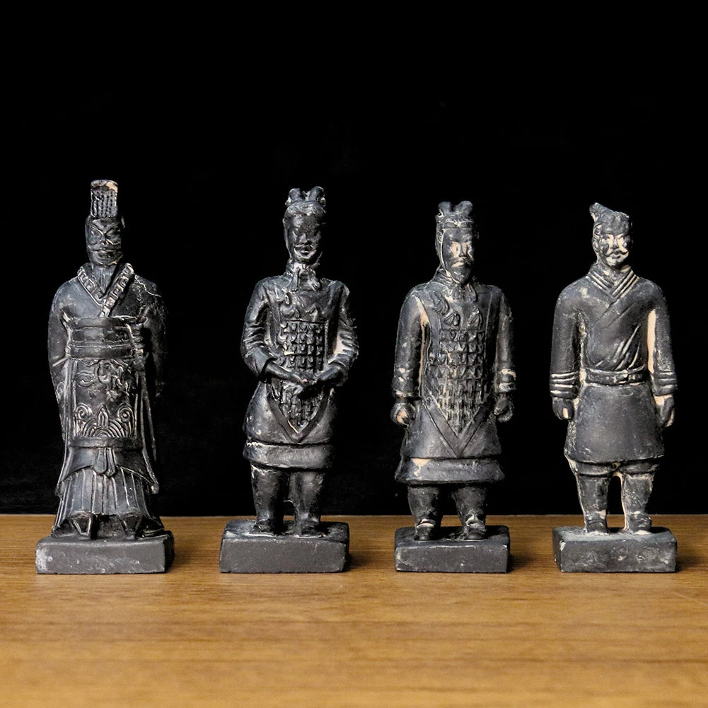 Chinese Antique Terracotta Army Soldier Sculpture Sand Table Archaeological Qin Dynasty Warriors Model Handicraft Gift Souvenir