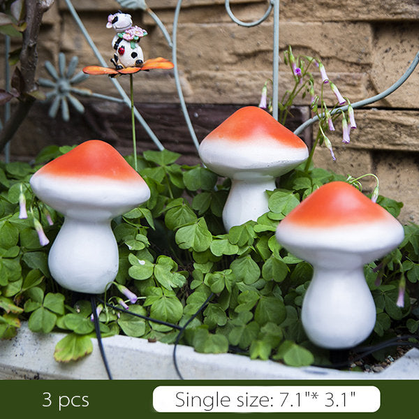 Solar Powered Garden Mushroom Lights - Waterproof