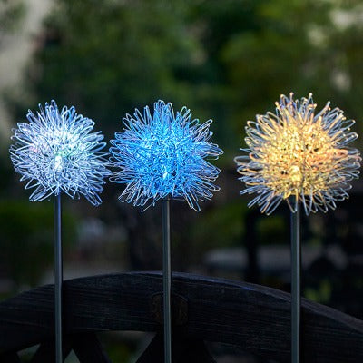 Dandelion Garden Lights (2 PCS) - Solar Powered - Warm Light - Colorful Light