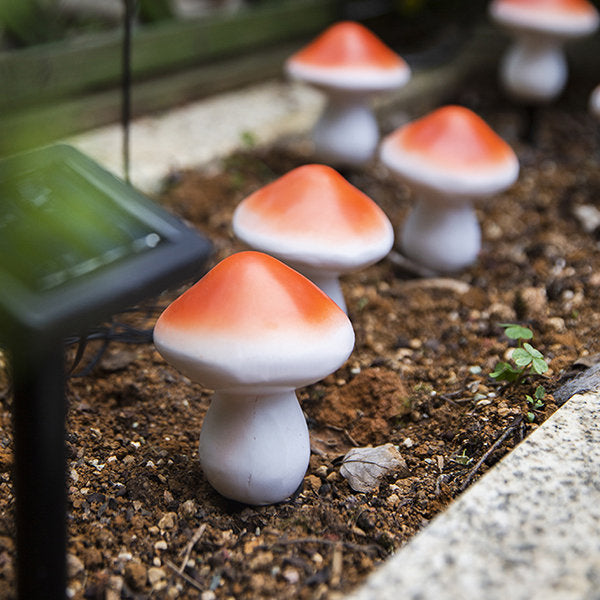 Solar Powered Garden Mushroom Lights - Waterproof